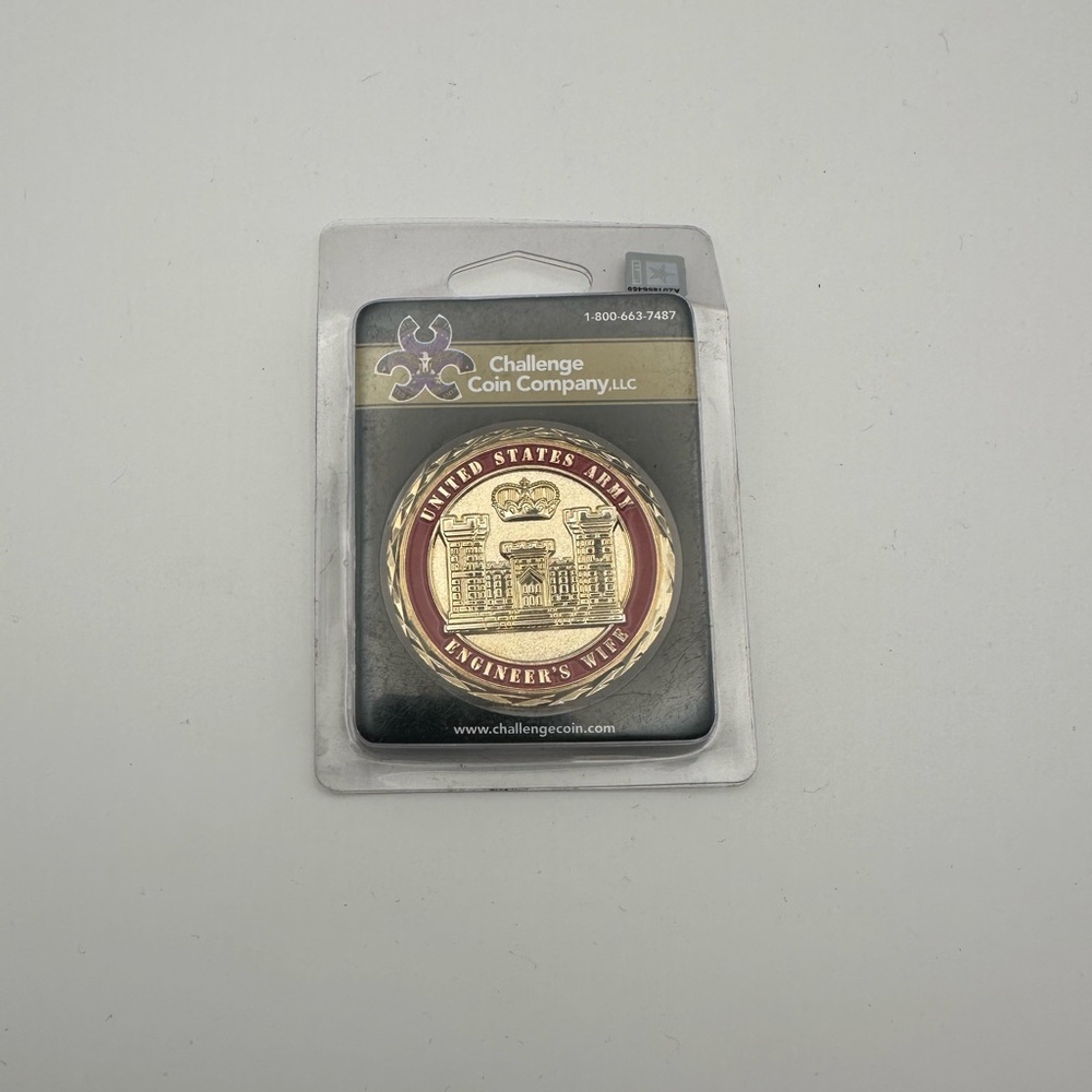 Rare U.S. Army Corps of Engineers "Engineer's Wife" Challenge Coin